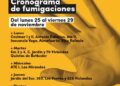 Cronograma de Fumigación y Descacharrado en barrios de nuestra ciudad