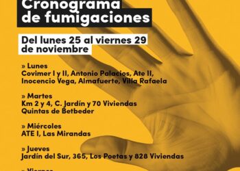 Cronograma de Fumigación y Descacharrado en barrios de nuestra ciudad