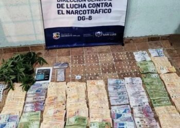 Secuestraron droga, elementos y casi dos millones de pesos en una vivienda