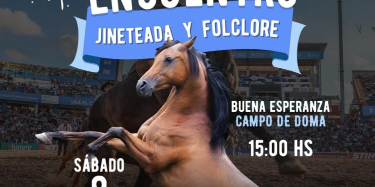 Falta para el Gran encuentro nocturno de jineteada y folclore en Buena Esperanza