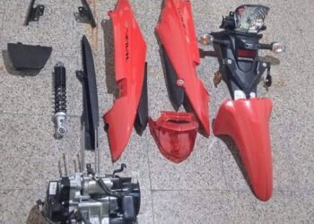 Recuperaron la totalidad de las partes de una moto que había sido robada