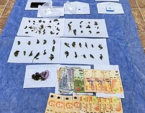 Incautaron droga valuada en más de un millón de pesos