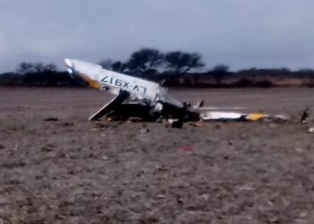 Urgente: cayó una avioneta entre Villa Mercedes y Justo Daract. Falleció el piloto y único ocupante