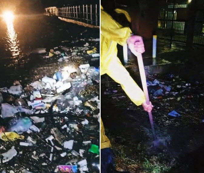 Lo que dejó el viento y la lluvia