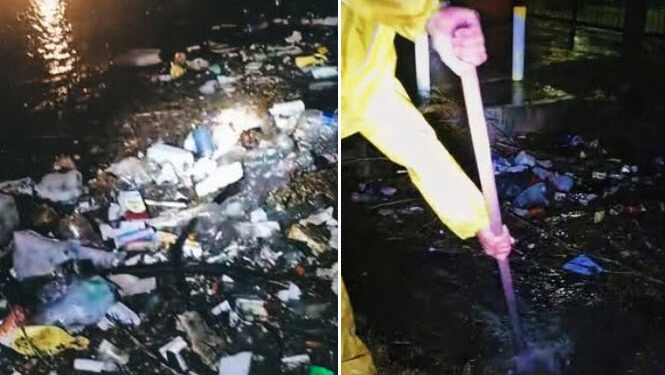 Lo que dejó el viento y la lluvia