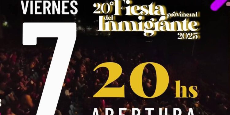 Hoy comienza la 20° Fiesta Provincial del Inmigrante en Calle Angosta