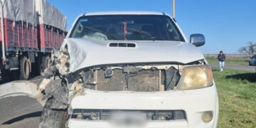 Un hombre falleció tras el choque entre una moto y una camioneta en la Autopista de las Serranías Puntanas