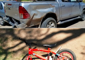 Siniestro vial involucró a un menor y un conductor de camioneta el cual dio positivo de alcohol en sangre