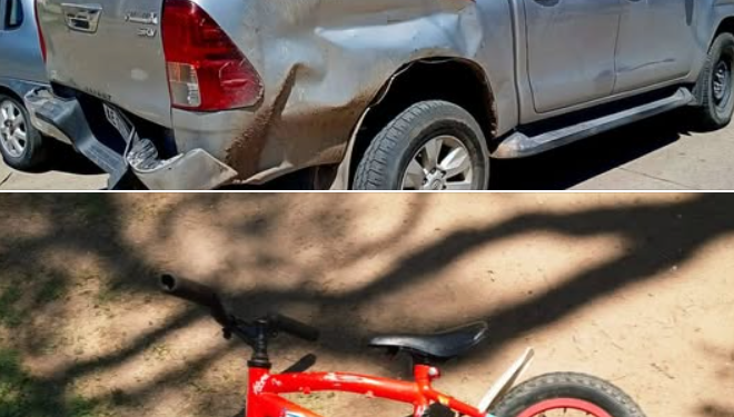 Siniestro vial involucró a un menor y un conductor de camioneta el cual dio positivo de alcohol en sangre