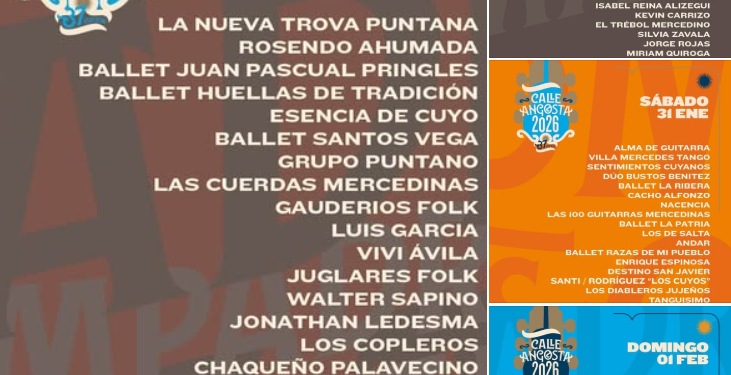 El Gran Festival Nacional de la Calle Angosta, empieza mañana