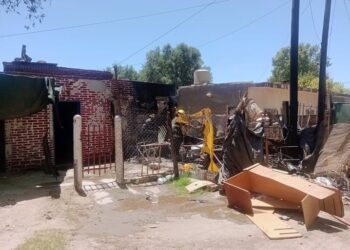 Sofocaron un incendio en una vivienda