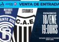 Información sobre la venta las entradas para el partido de Copa Argentina en La Pedrera entre Independiente de Rivadavia y Estudiantes de Bs. As.