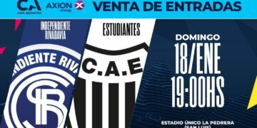 Información sobre la venta las entradas para el partido de Copa Argentina en La Pedrera entre Independiente de Rivadavia y Estudiantes de Bs. As.