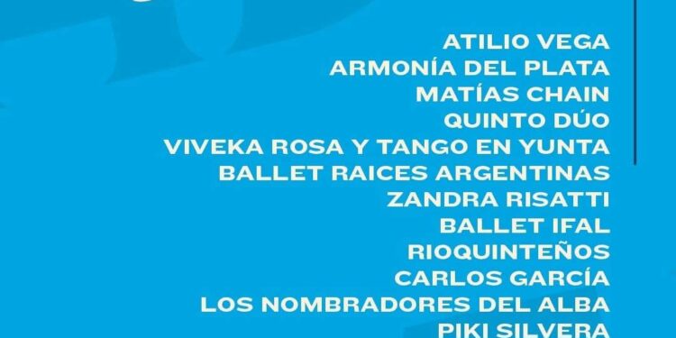 Todos los artistas de la 37º edición de la Fiesta Nacional de la Calle Angosta
