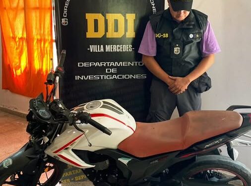 Recuperaron una motocicleta sustraída en la vía pública