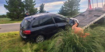 Vuelco vehicular en la Autopista Serranías Puntanas