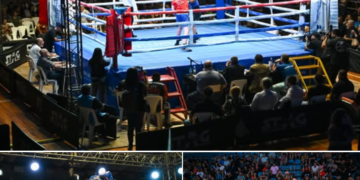 Palacio Municipal de los Deportes repleto, comenzó el Campeonato Provincial de Boxeo Amateur