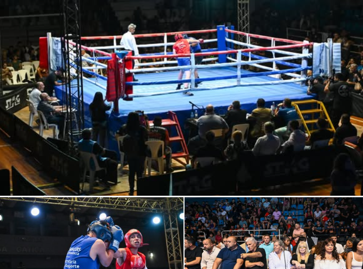 Palacio Municipal de los Deportes repleto, comenzó el Campeonato Provincial de Boxeo Amateur