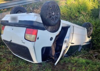 Vuelco y alcotest positivo