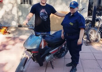 Recuperan una moto que había sido robada