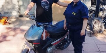 Recuperan una moto que había sido robada