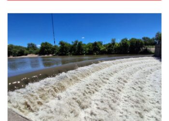 Por las lluvias hubo crecida del Rio Quinto