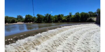 Por las lluvias hubo crecida del Rio Quinto