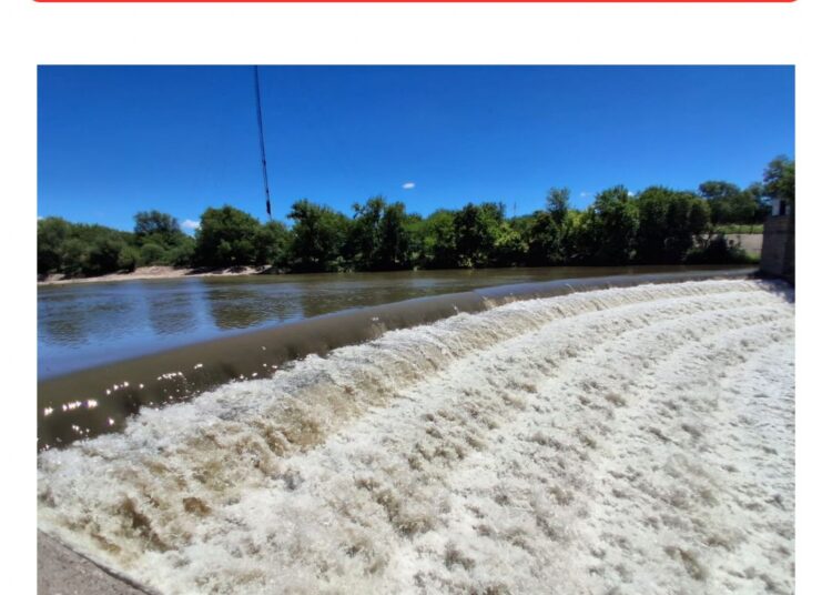 Por las lluvias hubo crecida del Rio Quinto