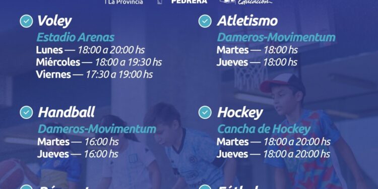 Las Escuelas de Desarrollo Deportivo en La Pedrera empiezan a full el 2026