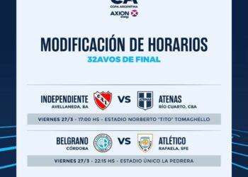 Cambio de horario para el partido de Copa Argentina en La Pedrera