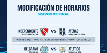 Cambio de horario para el partido de Copa Argentina en La Pedrera