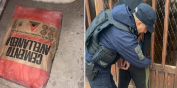Demoraron a un hombre que sustrajo una bolsa de cemento de un comercio; el elemento fue recuperado