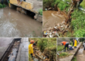 Continúan limpiando los desagues pluviales ante la basura acumulada