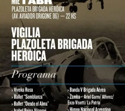 Un flyer que generó polémica. Desde un área municipal, ilustraron con aviones que usó la Fuerza Área Inglesa, la convocatoria a la Vigilia por Malvinas