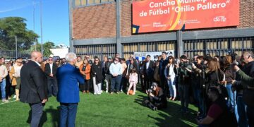 Inauguraron una cancha de césped sintético que lleva el nombre de Otilio ‘Atilio’ Pallero