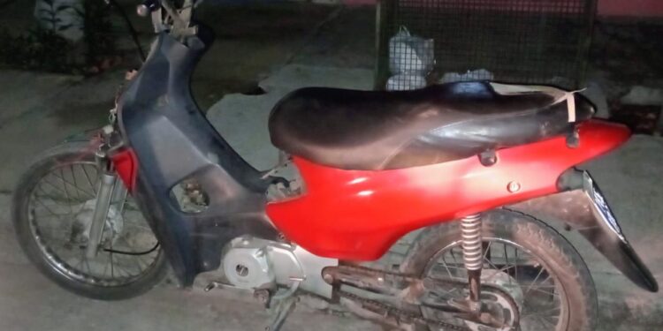 La Policía recuperó una motocicleta que había sido sustraída