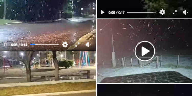 Nieve en distintos puntos de la provincia!