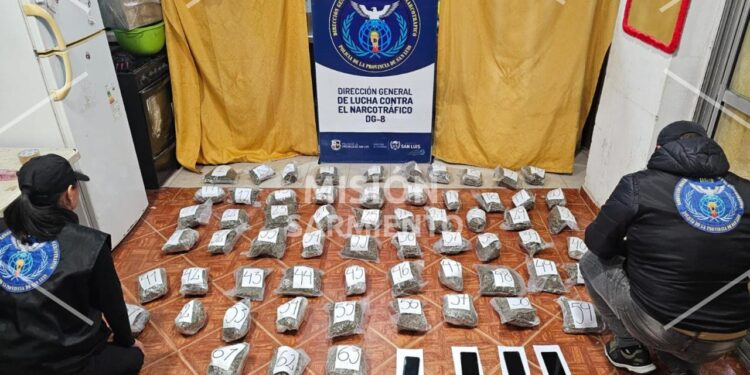 La Policía incautó más de 345 millones de pesos en droga