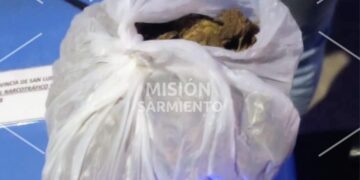 Misión Sarmiento – Villa Mercedes: la Policía incautó marihuana durante un control preventivo