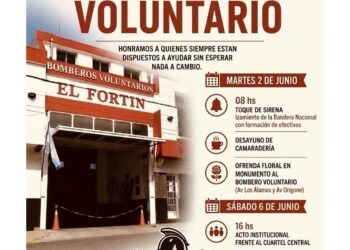 Bomberos Voluntarios “El Fortín” celebrarán el Día Nacional del Bombero Voluntario con distintas actividades
