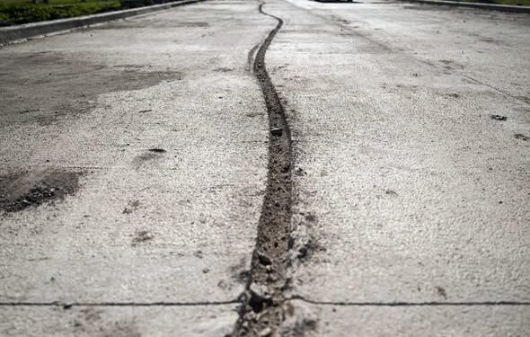 Vandalizan concreto recién colocado