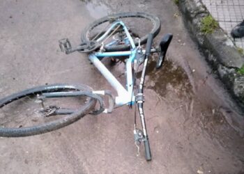 Un ciclista resultó lesionado tras un siniestro vial