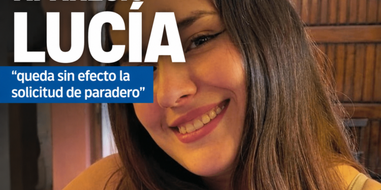 Apareció Lucía