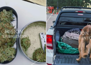 La Cumbre: un can de la Policía detectó droga que era transportada en una camioneta