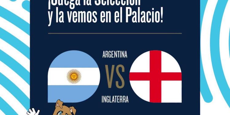 La Municipalidad de Villa Mercedes invita a vivir la semifinal del Mundial con una pantalla gigante en el Palacio de los Deportes