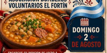 El Cuartel de Bomberos Voluntarios El Fortin realiza una venta de locro para recaudar fondos para la institución
