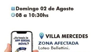 Corte programado del servicio eléctrico este domingo