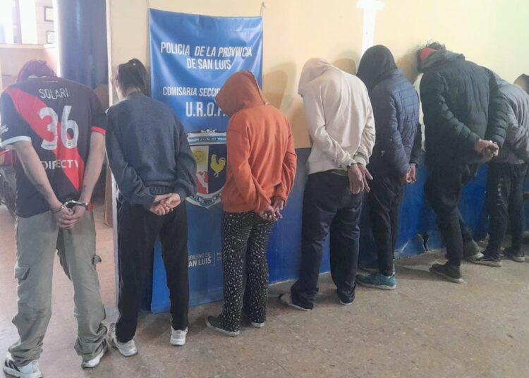 Una joven detenida y seis demorados por una causa de robo calificado