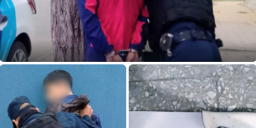 Demoraron a dos sujetos que protagonizaron una riña en la vía pública; uno de ellos portaba un arma blanca