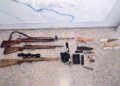 Secuestraron armas de fuego durante un control policial